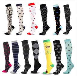 image-Sports Compression Stockings Multi-color Men's And Women's Outdoor Running Stockings