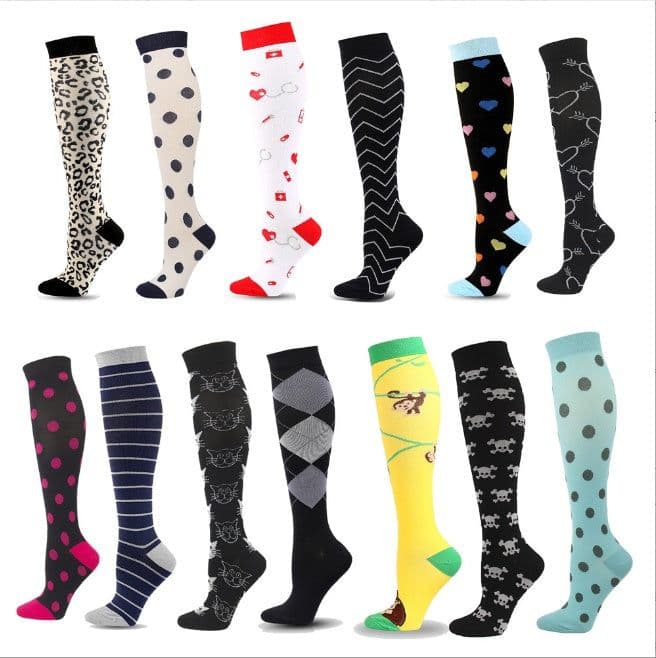 image-Sports Compression Stockings Multi-color Men's And Women's Outdoor Running Stockings