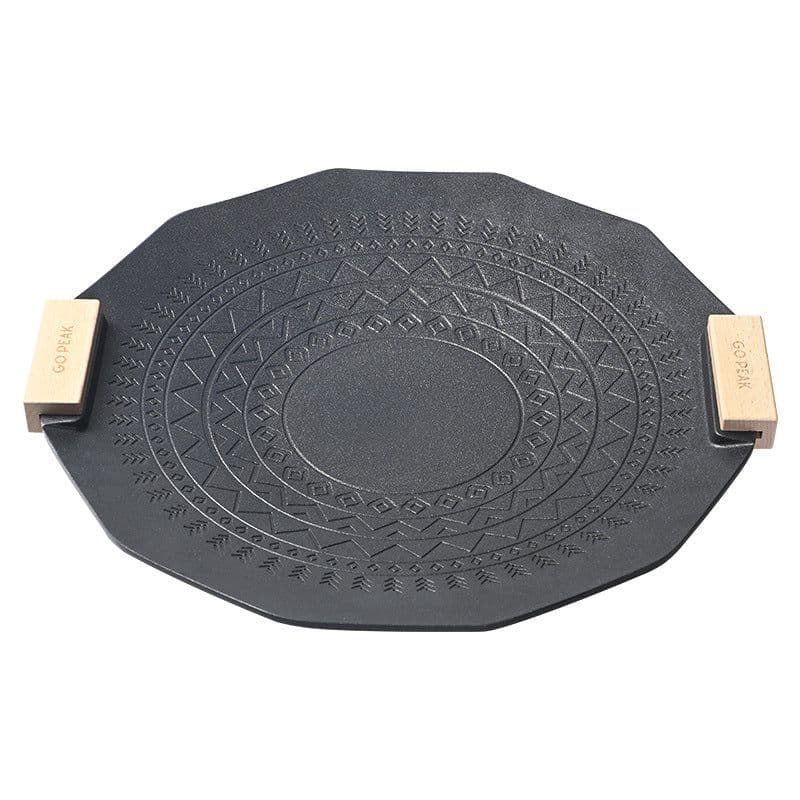 image-Outdoor Portable Non-stick Smoke-free Six-pointed Star Baking Tray