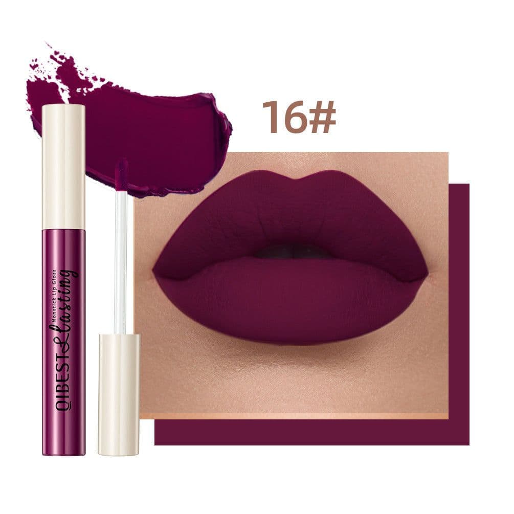 image-No Stain On Cup Lip Lacquer Matte Finish Liquid