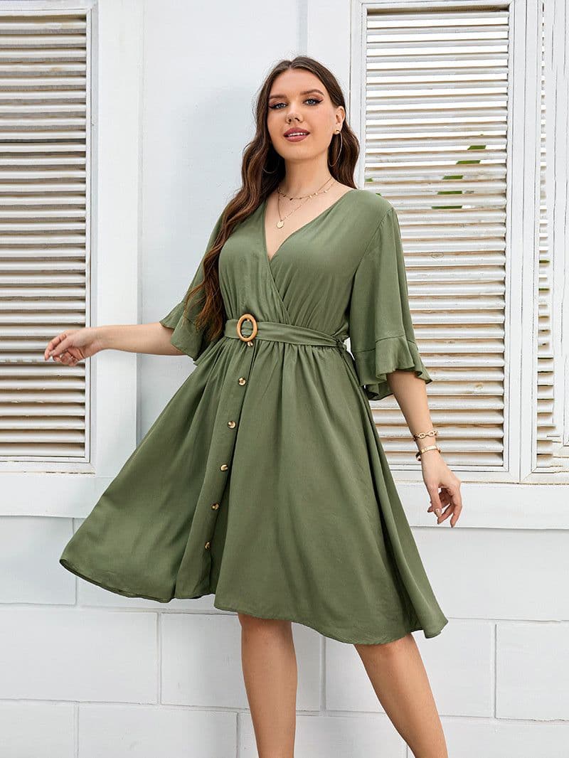 image-Plus Size Fat Women Dress Fashion Party Skirt