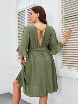 image-Plus Size Fat Women Dress Fashion Party Skirt