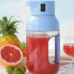 image-New Arrival Summer Electric Juicer Portable Large Capacity 1500ml Juice USB Rechargeable Electric Portable Blender Kitchen Gadgets