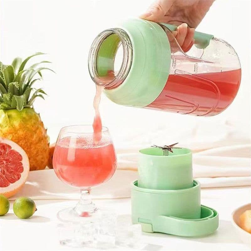 image-New Arrival Summer Electric Juicer Portable Large Capacity 1500ml Juice USB Rechargeable Electric Portable Blender Kitchen Gadgets