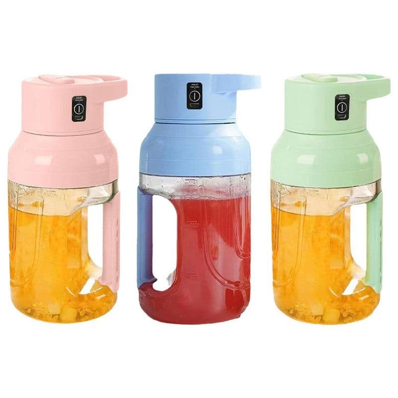 image-New Arrival Summer Electric Juicer Portable Large Capacity 1500ml Juice USB Rechargeable Electric Portable Blender Kitchen Gadgets