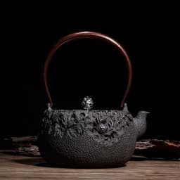 image-Household Fashion Pig Iron Pot Tea Set