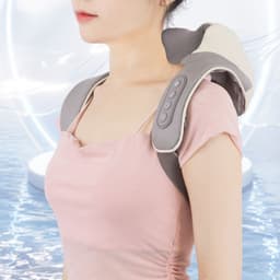 image-Kneading Shoulder And Neck Massager Strap Neck Electric Trapezius Muscle
