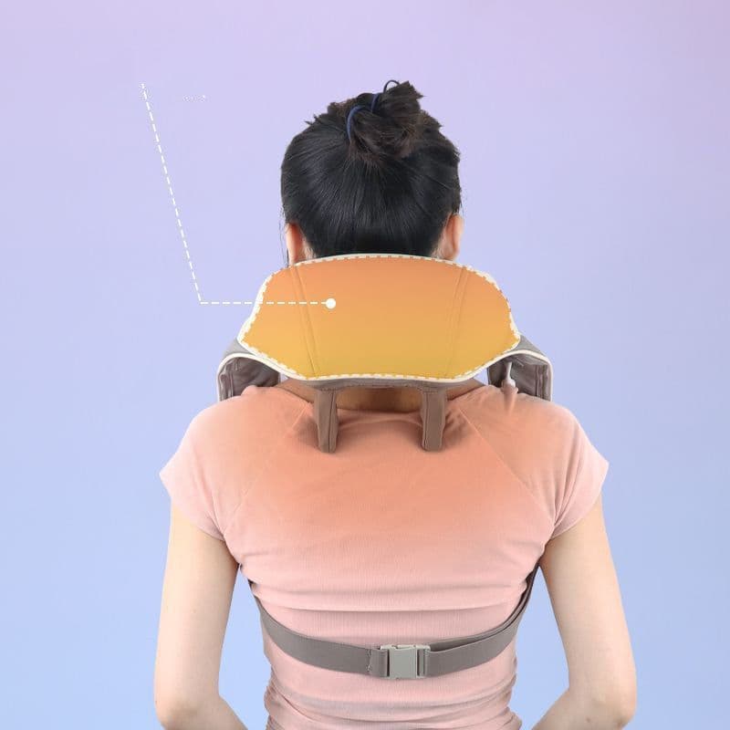 image-Kneading Shoulder And Neck Massager Strap Neck Electric Trapezius Muscle