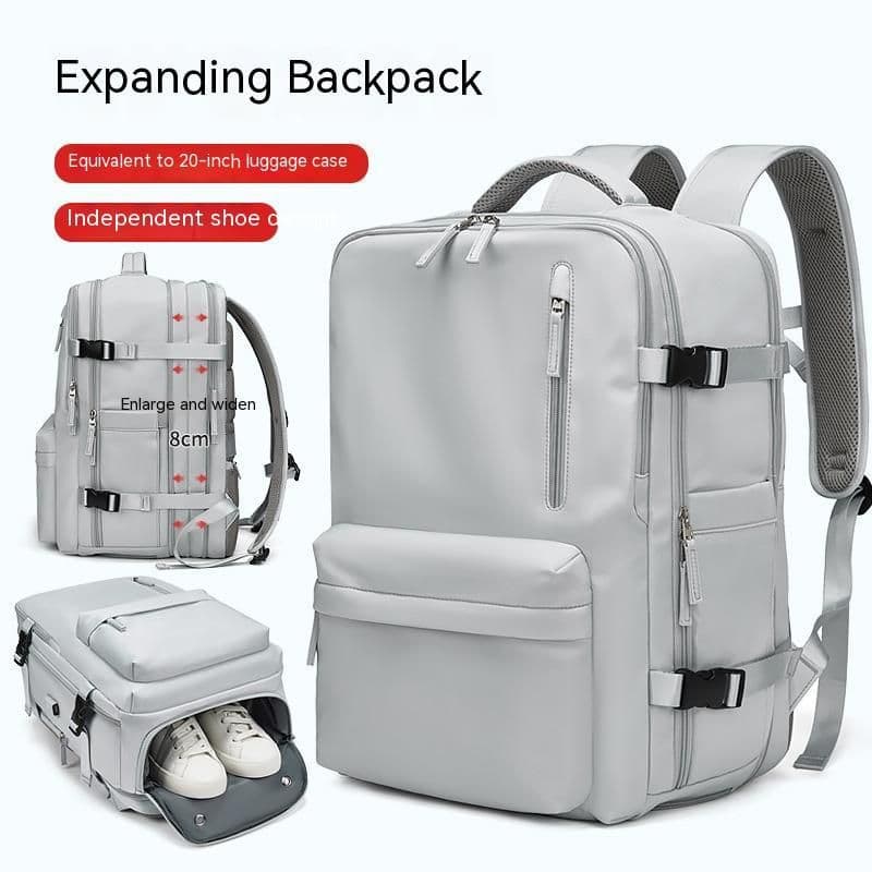 image-Expansion Backpack Women's Casual Dry Wet Separation Backpack