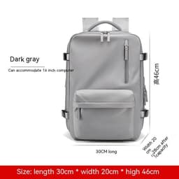 image-Expansion Backpack Women's Casual Dry Wet Separation Backpack
