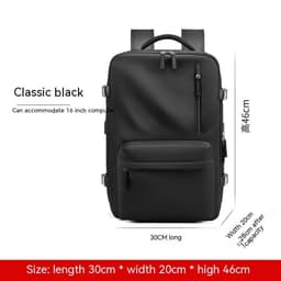 image-Expansion Backpack Women's Casual Dry Wet Separation Backpack