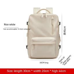 image-Expansion Backpack Women's Casual Dry Wet Separation Backpack