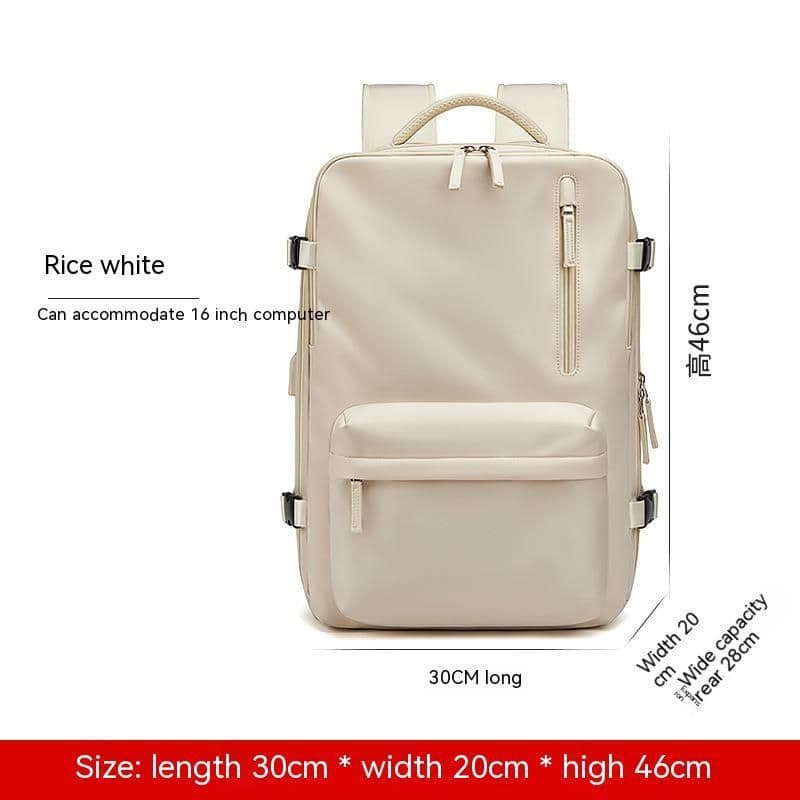image-Expansion Backpack Women's Casual Dry Wet Separation Backpack