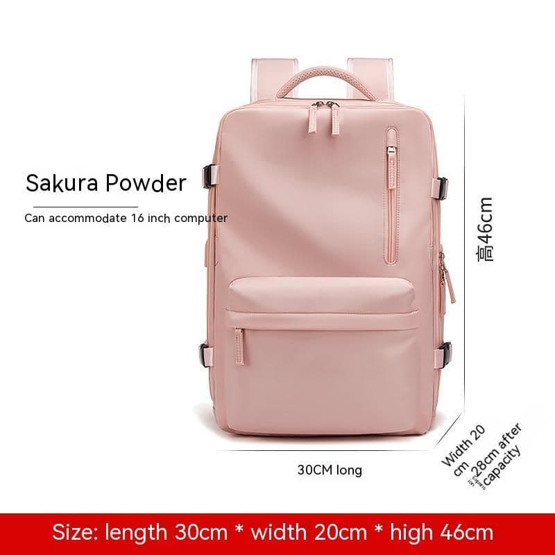 image-Expansion Backpack Women's Casual Dry Wet Separation Backpack