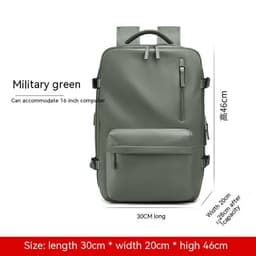 image-Expansion Backpack Women's Casual Dry Wet Separation Backpack