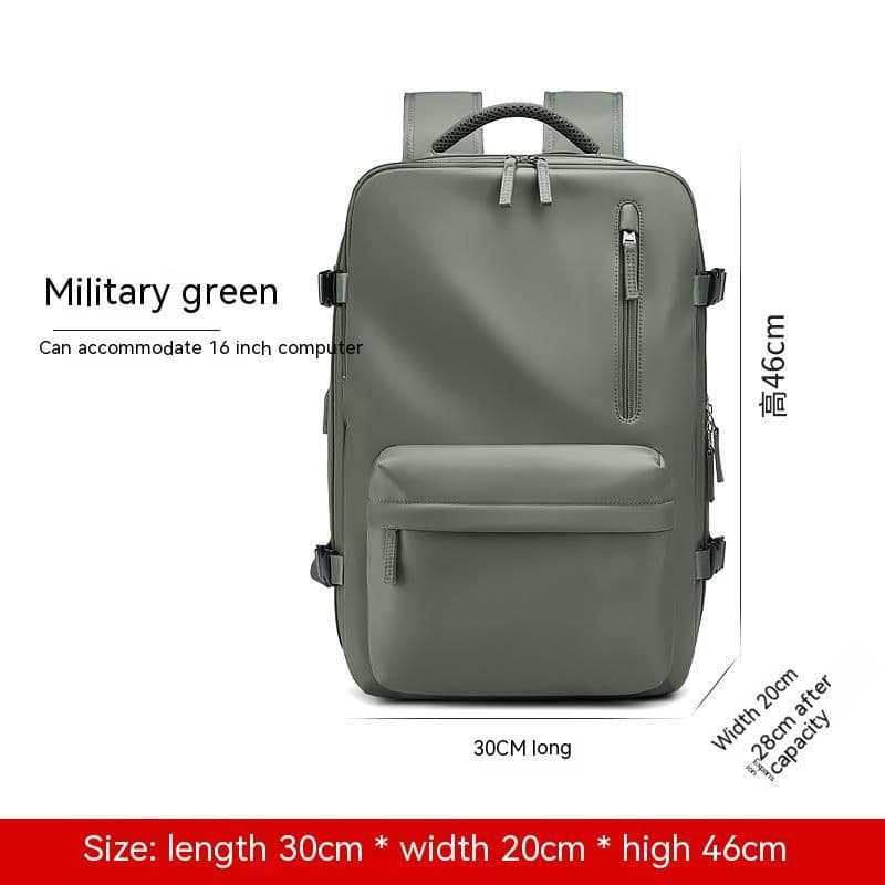 image-Expansion Backpack Women's Casual Dry Wet Separation Backpack