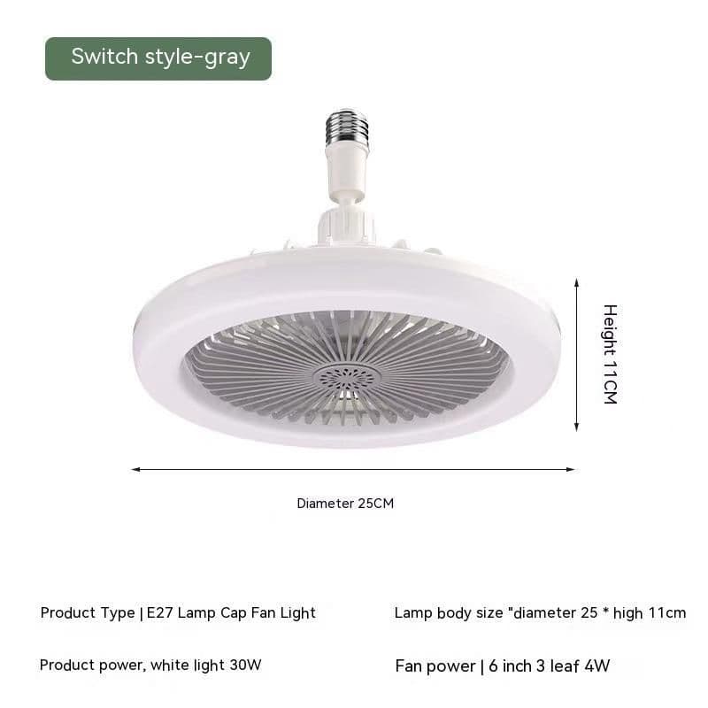 image-Remote Control E27 Screw Adjustable Light Bedroom Aromatherapy Small Fan Lamp