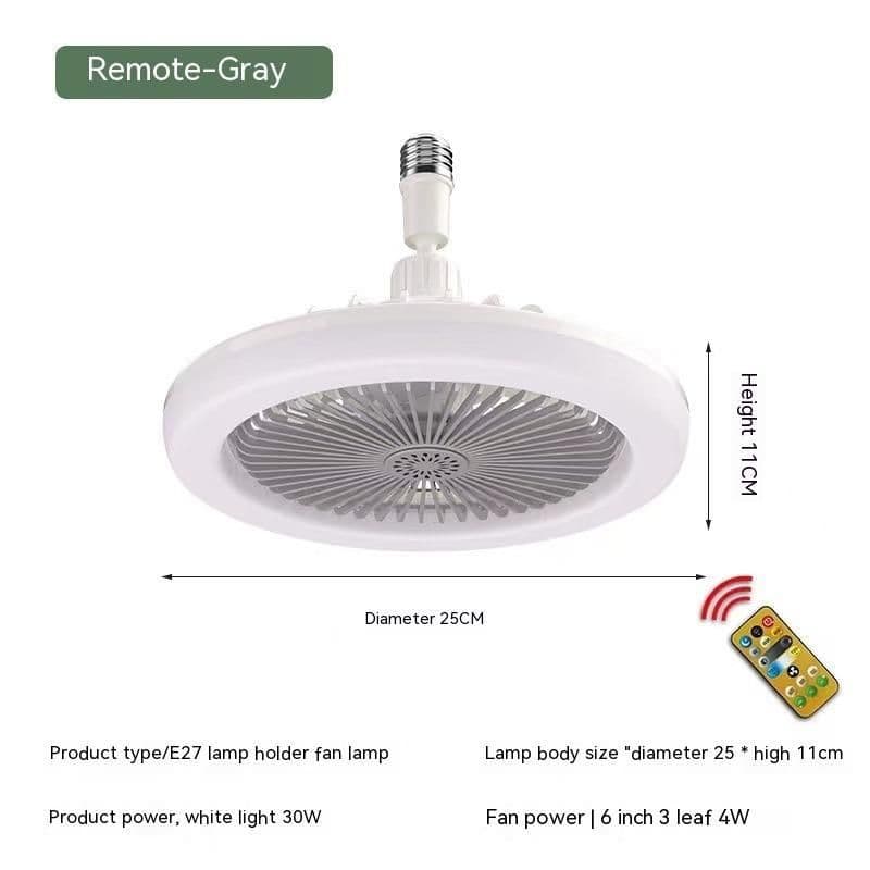 image-Remote Control E27 Screw Adjustable Light Bedroom Aromatherapy Small Fan Lamp