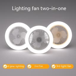 image-Remote Control E27 Screw Adjustable Light Bedroom Aromatherapy Small Fan Lamp