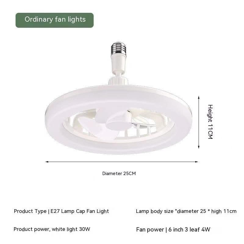 image-Remote Control E27 Screw Adjustable Light Bedroom Aromatherapy Small Fan Lamp