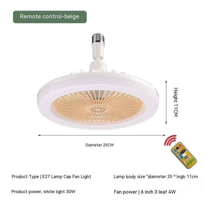 image-Remote Control E27 Screw Adjustable Light Bedroom Aromatherapy Small Fan Lamp