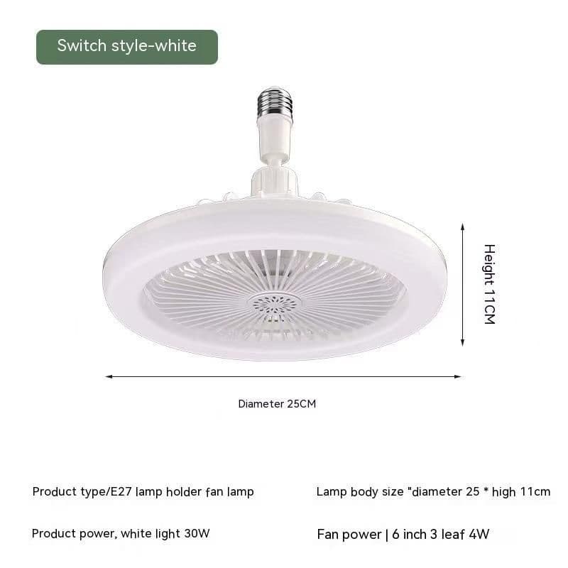 image-Remote Control E27 Screw Adjustable Light Bedroom Aromatherapy Small Fan Lamp