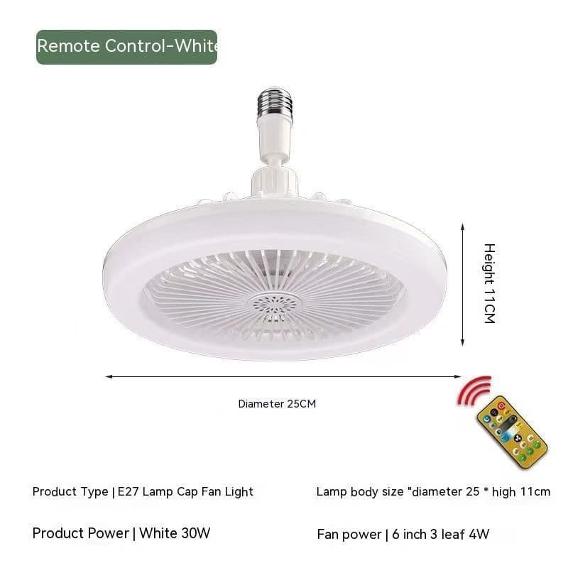 image-Remote Control E27 Screw Adjustable Light Bedroom Aromatherapy Small Fan Lamp