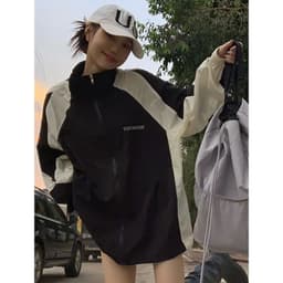 image-Sun Protection Clothing For Women Retro Workwear Outdoor Jacket Coat
