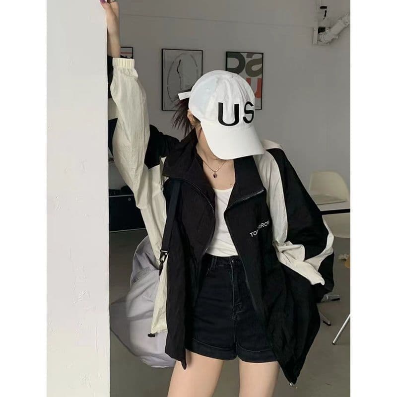 image-Sun Protection Clothing For Women Retro Workwear Outdoor Jacket Coat
