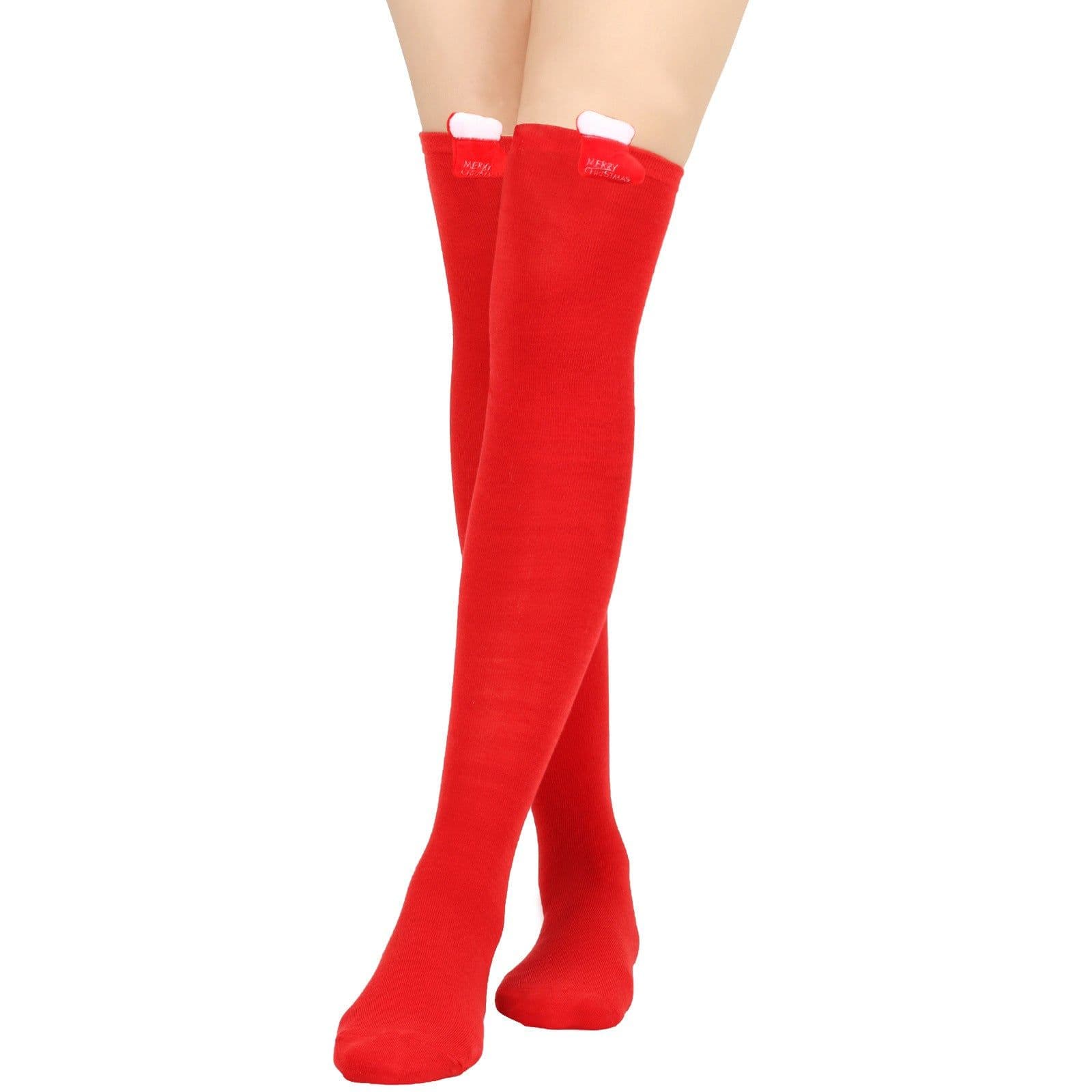 image-Christmas Doll Over-the-knee Stockings