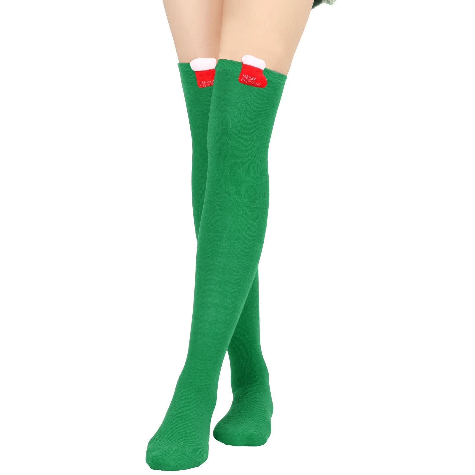 image-Christmas Doll Over-the-knee Stockings