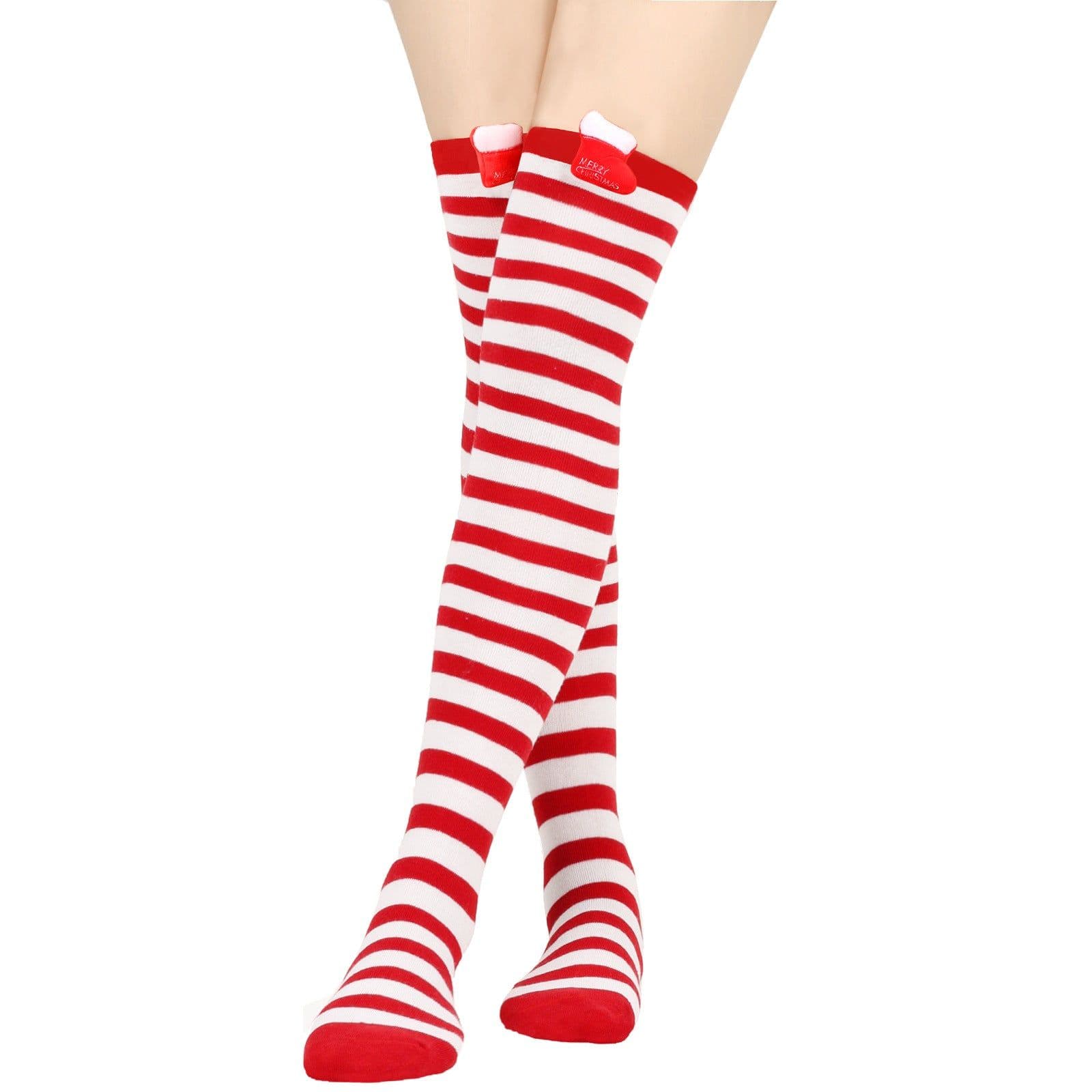 image-Christmas Doll Over-the-knee Stockings