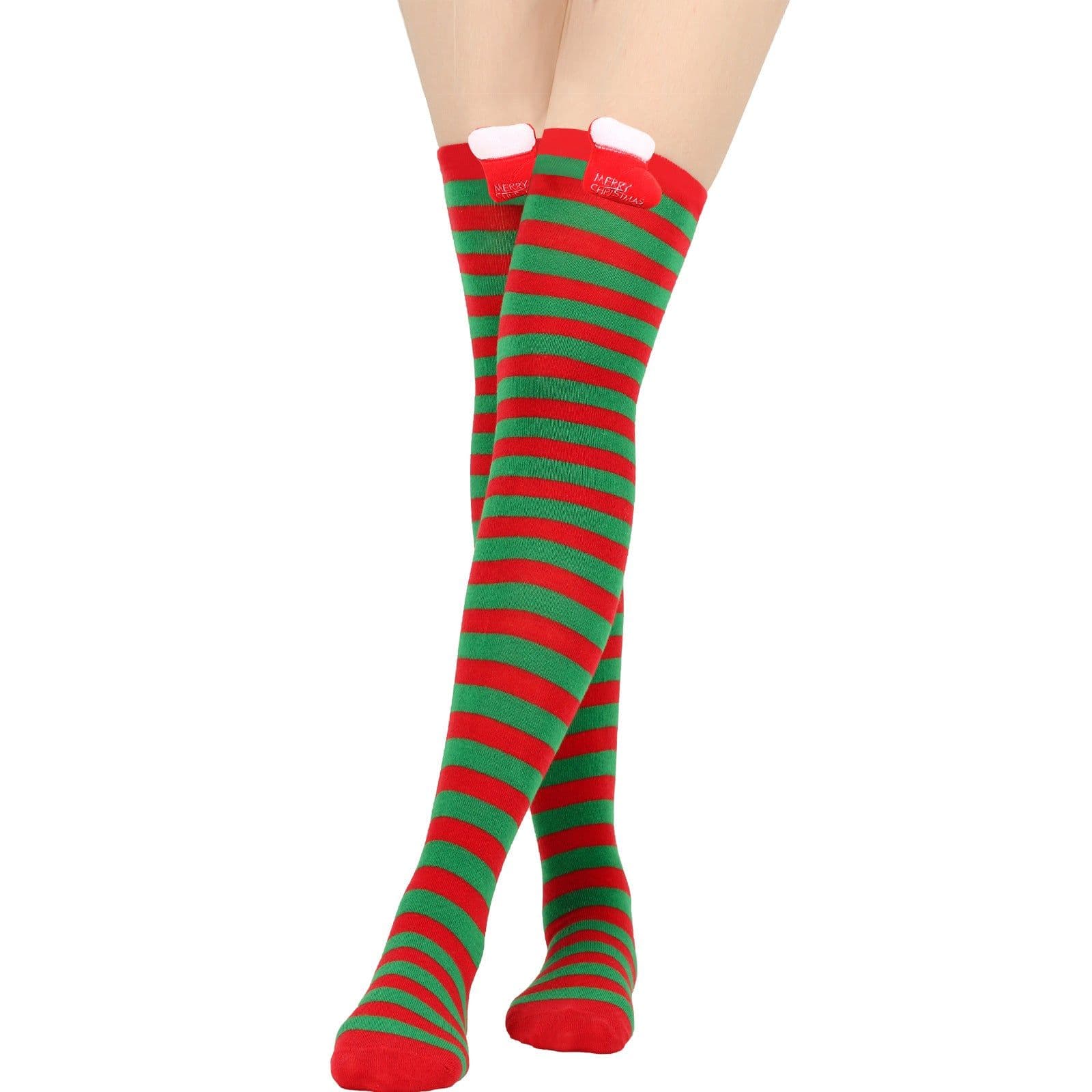 image-Christmas Doll Over-the-knee Stockings