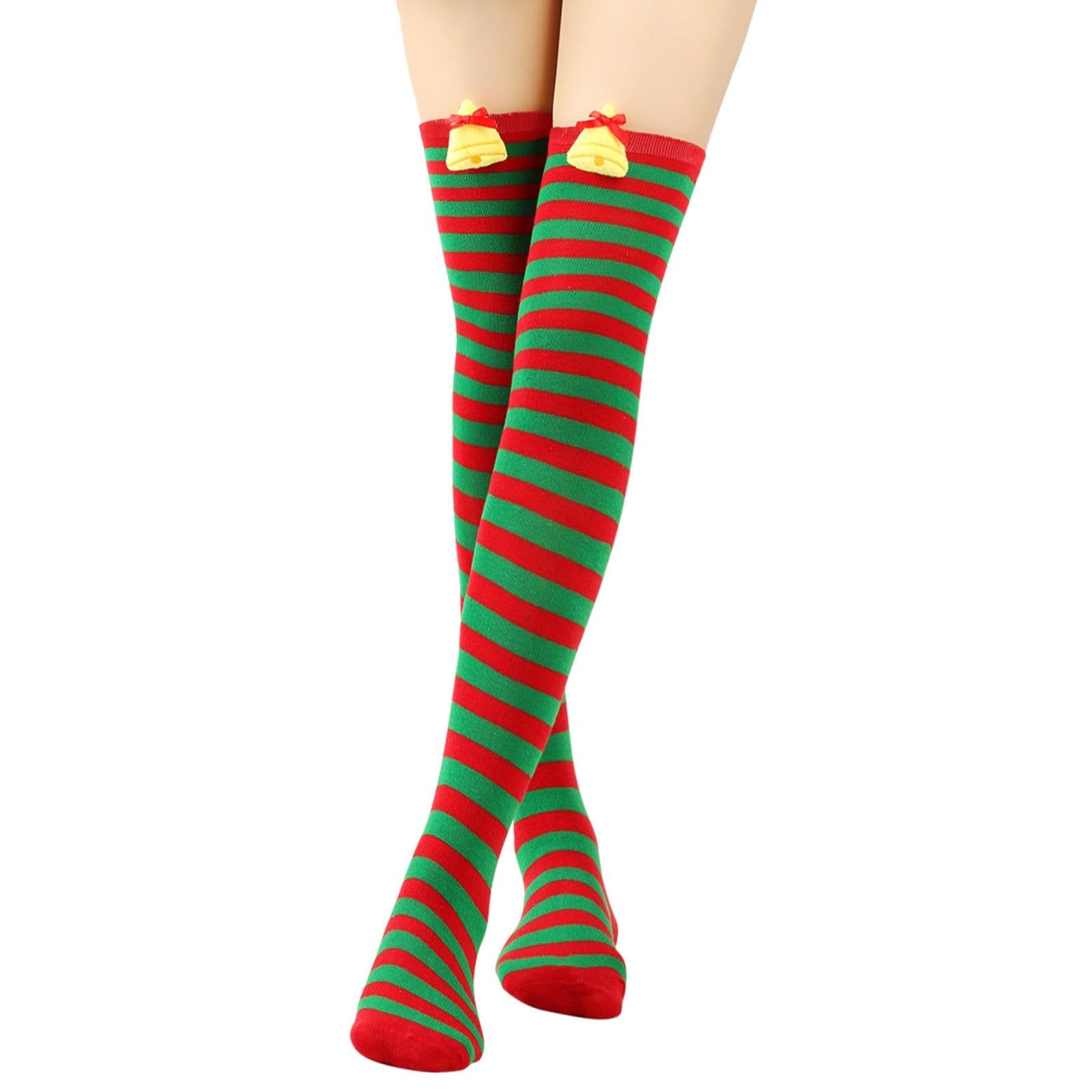 image-Christmas Doll Over-the-knee Stockings