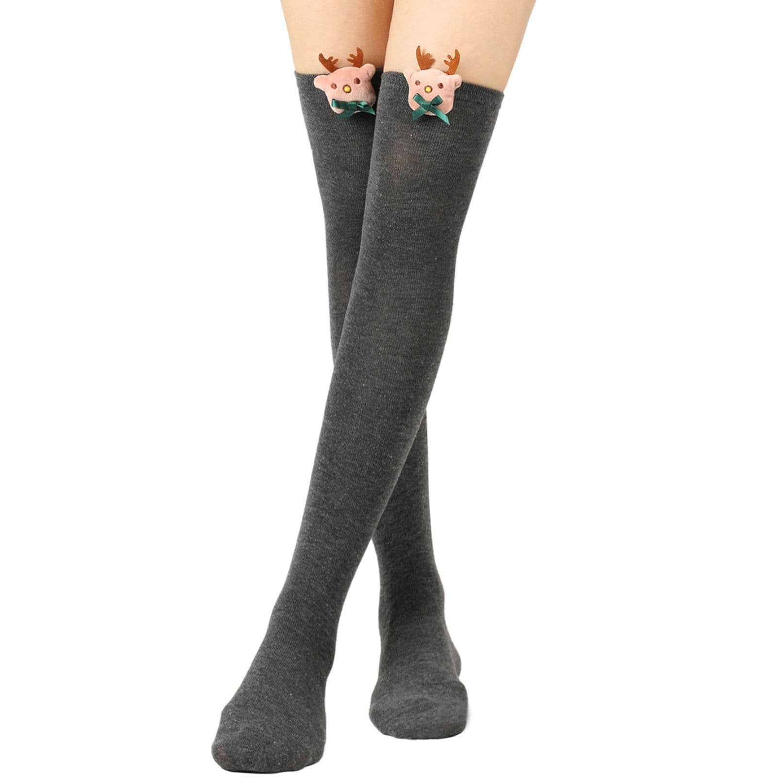 image-Christmas Doll Over-the-knee Stockings