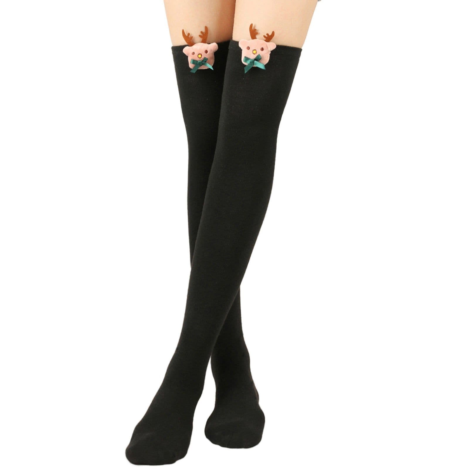 image-Christmas Doll Over-the-knee Stockings