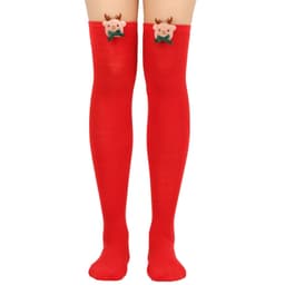 image-Christmas Doll Over-the-knee Stockings
