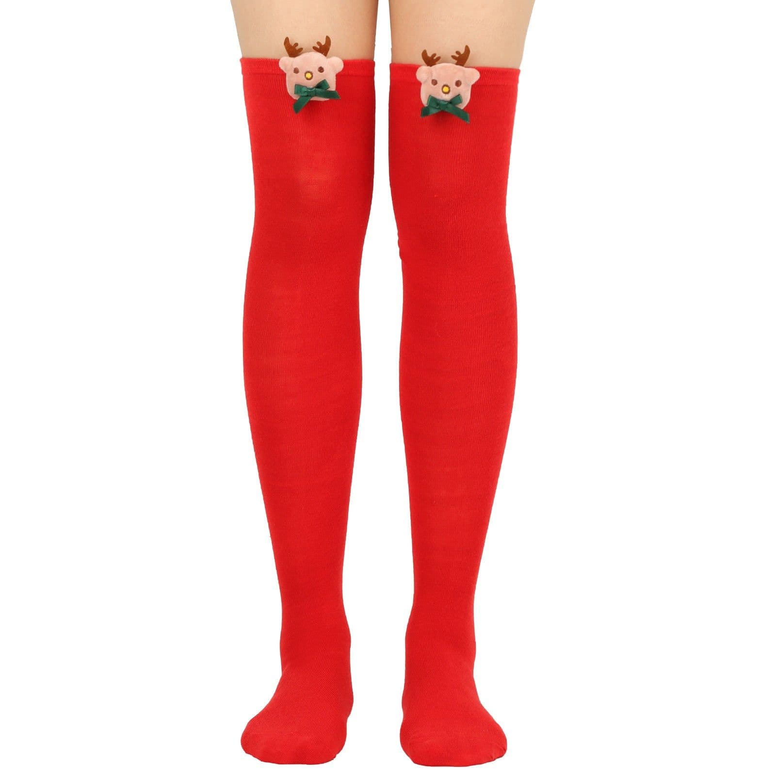 image-Christmas Doll Over-the-knee Stockings