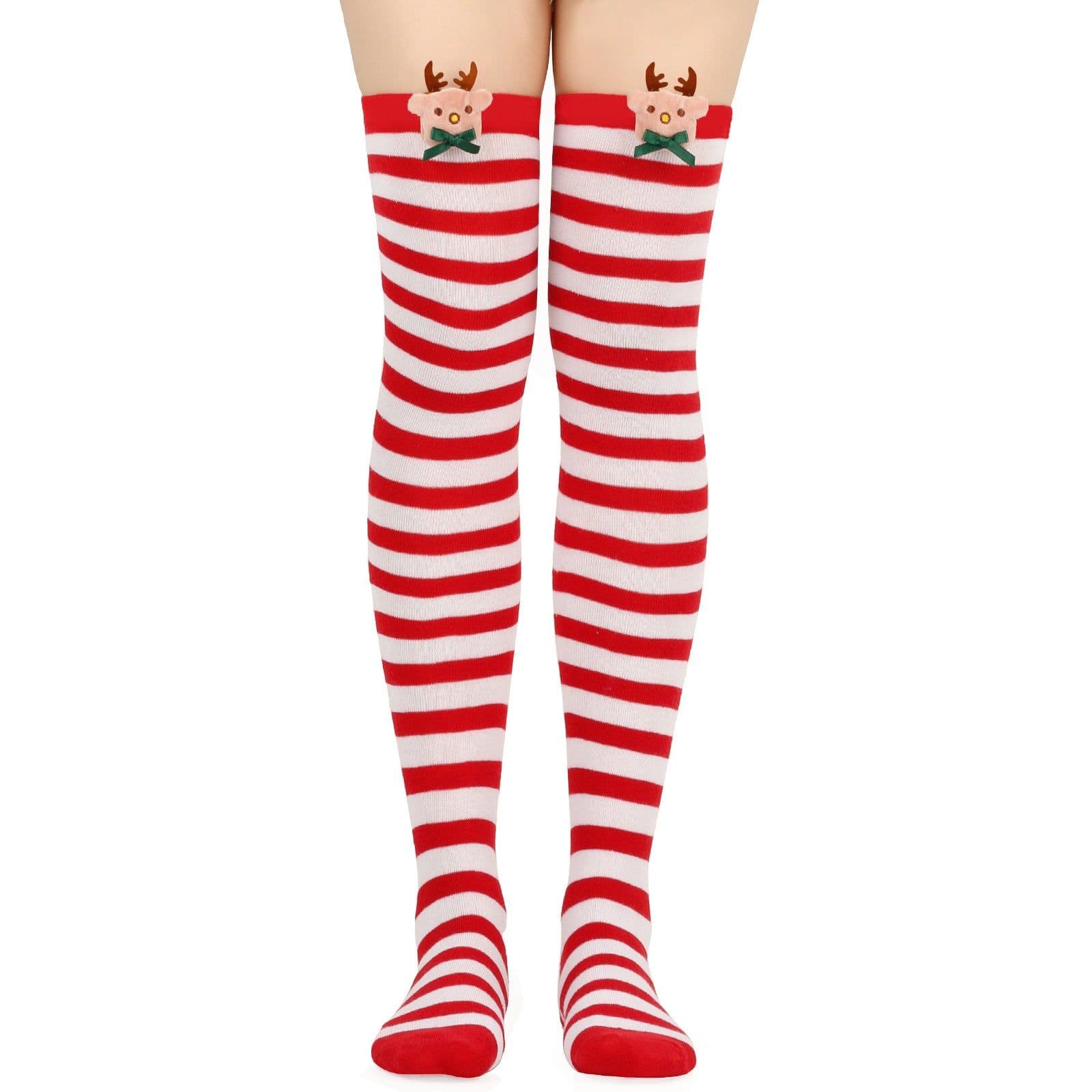 image-Christmas Doll Over-the-knee Stockings
