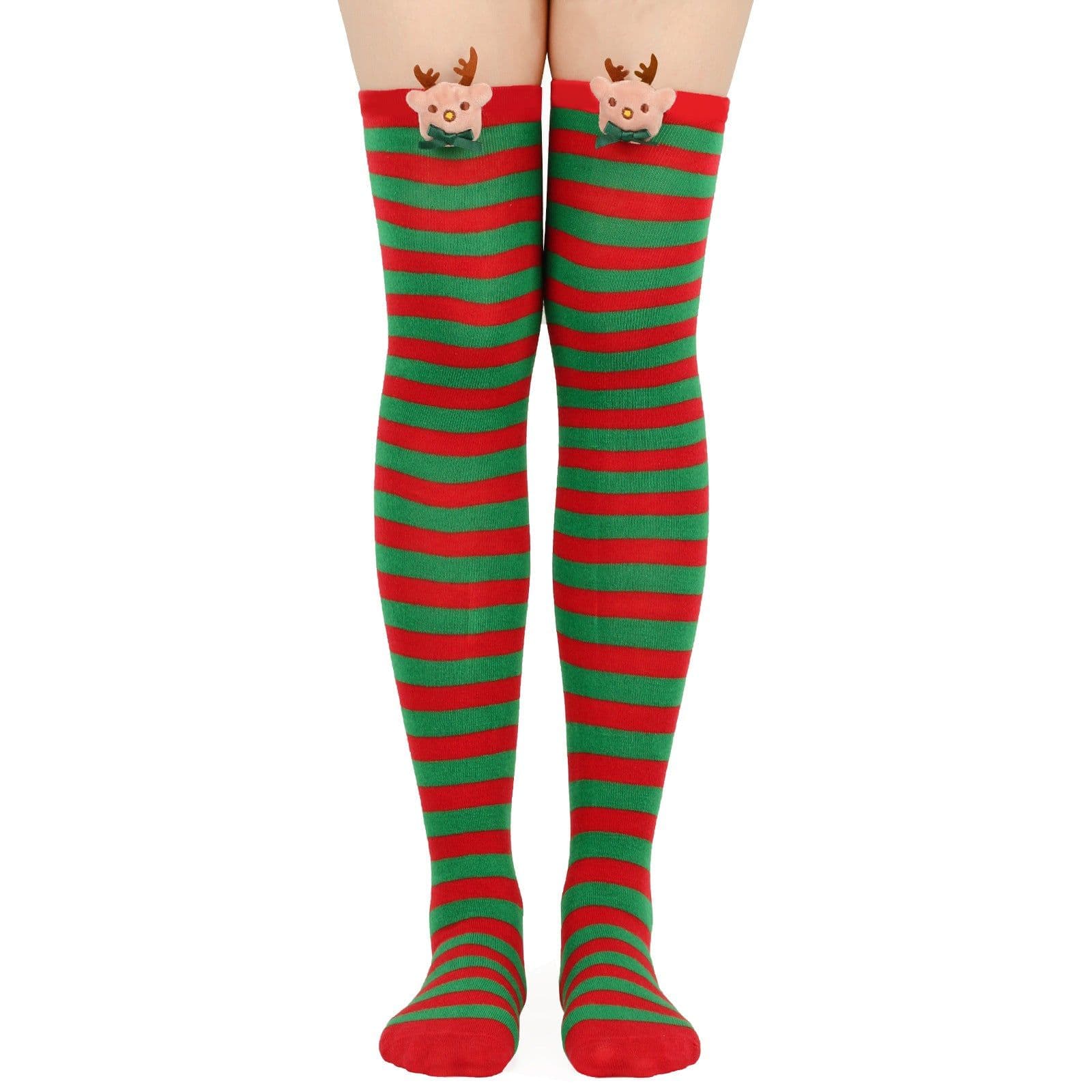 image-Christmas Doll Over-the-knee Stockings