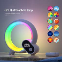 image-Creative Q Light Analog Sunrise Digital Display Alarm Clock Bluetooth Audio Intelligent Wake-up Q Colorful Atmosphere Light