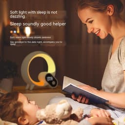 image-Creative Q Light Analog Sunrise Digital Display Alarm Clock Bluetooth Audio Intelligent Wake-up Q Colorful Atmosphere Light