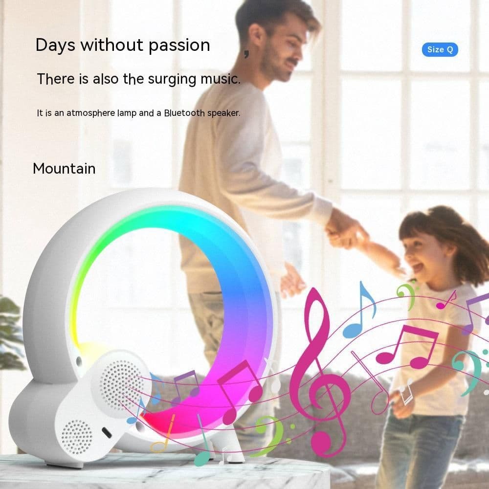 image-Creative Q Light Analog Sunrise Digital Display Alarm Clock Bluetooth Audio Intelligent Wake-up Q Colorful Atmosphere Light