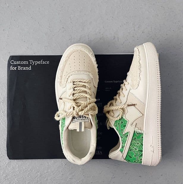image-Men's Casual Sneakers Air Force No 1 White Shoes Youth Student Trendy Sneakers