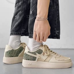 image-Men's Casual Sneakers Air Force No 1 White Shoes Youth Student Trendy Sneakers