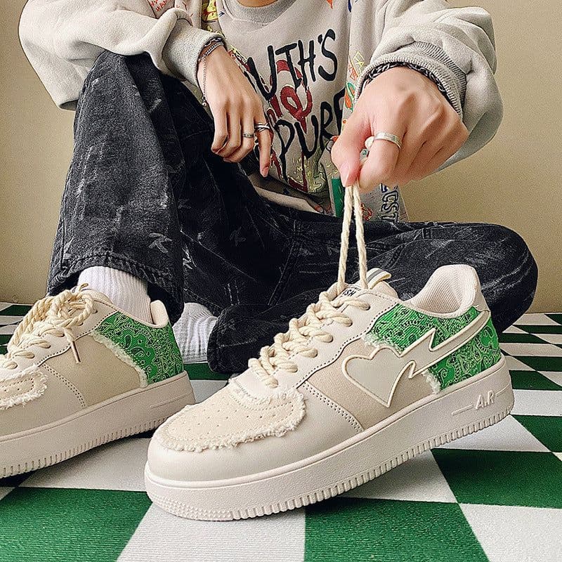 image-Men's Casual Sneakers Air Force No 1 White Shoes Youth Student Trendy Sneakers