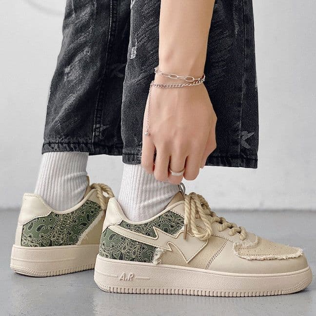 image-Men's Casual Sneakers Air Force No 1 White Shoes Youth Student Trendy Sneakers