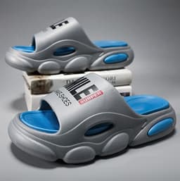 image-Couple Slippers Summer Outdoor Sandals Peep Toe Beach Men's Shoes