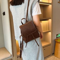 image-Women's Retro Fashion Casual Travel Backpack