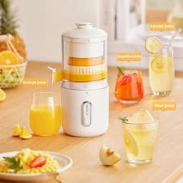 image-Multifunctional Wireless Electric Juicer Steel Orange Lemon Blender USB Portable Mini Fruit Squeezer Pressure Juicer Kitchen